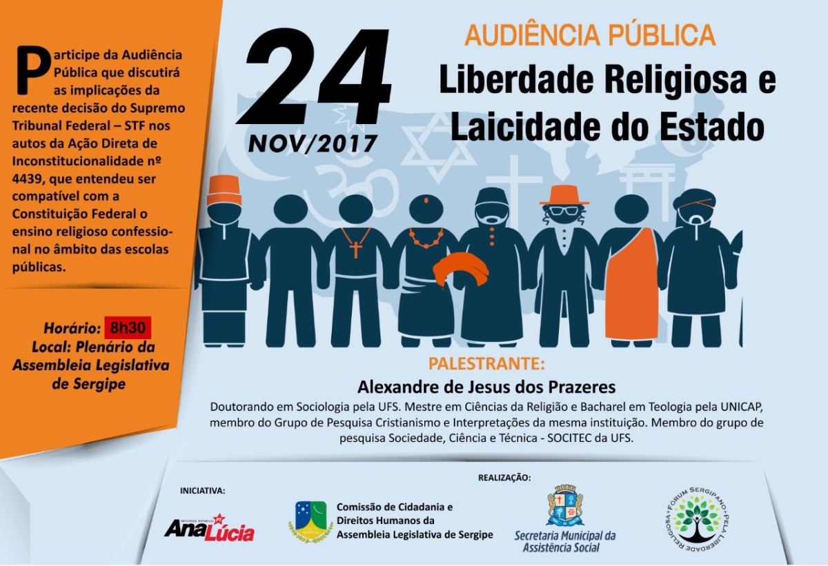 Audiência Pública debate liberdade religiosa e laicidade do Estado na Alese (Imagem: Divulgação)