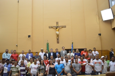 Audiência com o SOS Emprego discute contratação de mão de obra local para construção da termoelétrica (Foto: Divulgação Ascom)