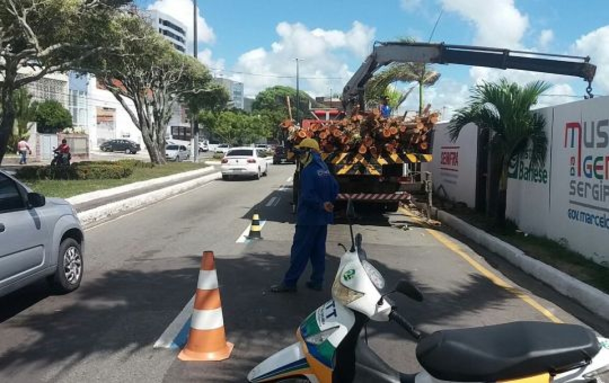 Obra deixará trânsito em meia pista na avenida Ivo do Prado a partir do dia 4 (Imagem: SMTT/Aracaju)