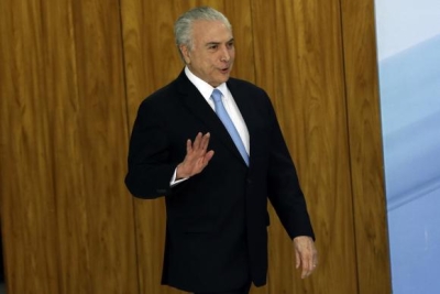 Durante jantar na residência da presidência da Câmara, Michel Temer afirmou que, sem a reforma, a retomada do crescimento econômico ficará prejudicada (Foto: Valter Campanato/Agência Brasil)
