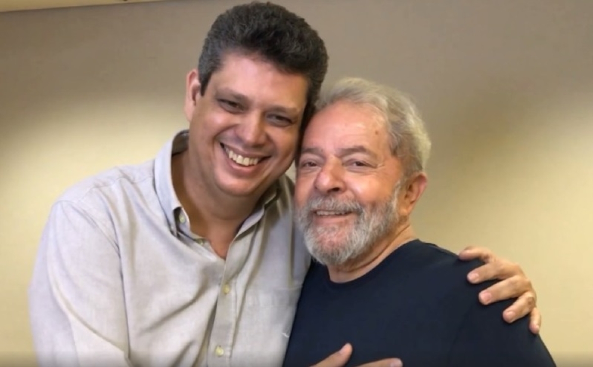 Vice-presidente nacional do PT e ex-deputado federal, Márcio Macêdo, e ex-presidente Lula (Foto: Assessoria Márcio Macêdo)