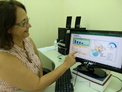 Coordenadora de Informações e Estatísticas da SES/SE, Eliane Nascimento (Foto: SES/SE)