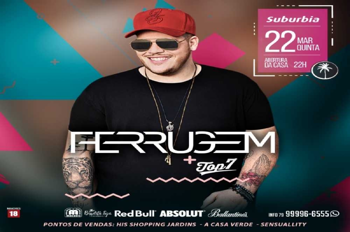 Ferrugem faz show em Aracaju (Foto: FM Assessoria)