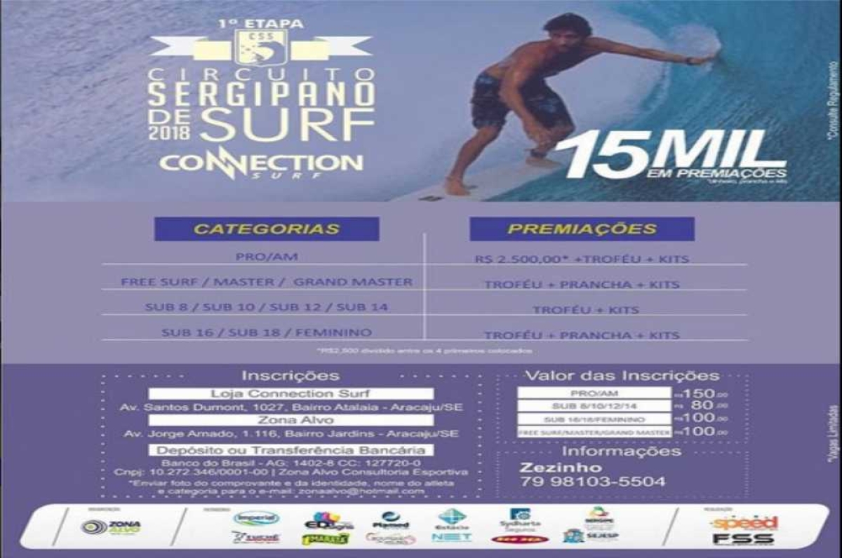 Surf: primeira etapa do estadual começa neste sábado, 24 (Foto: Divulgação)