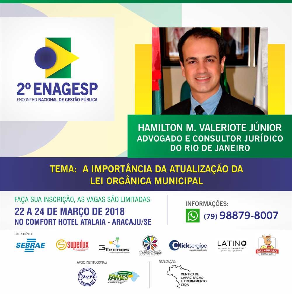 2° Enagesp: Lei orgânica deve se adaptar à realidade de cada município (Imagem: Divulgação)