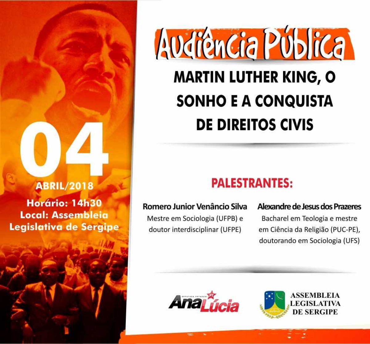 Audiência pública sobre Luther King debate sobre a conquista dos direitos civis (Foto: Divulgação)