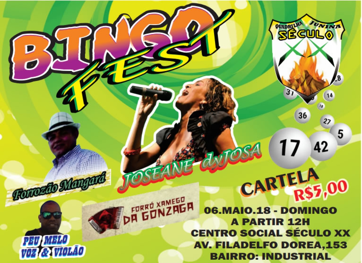 Bingo Fest da "Século XX" (Imagem: Divulgação)