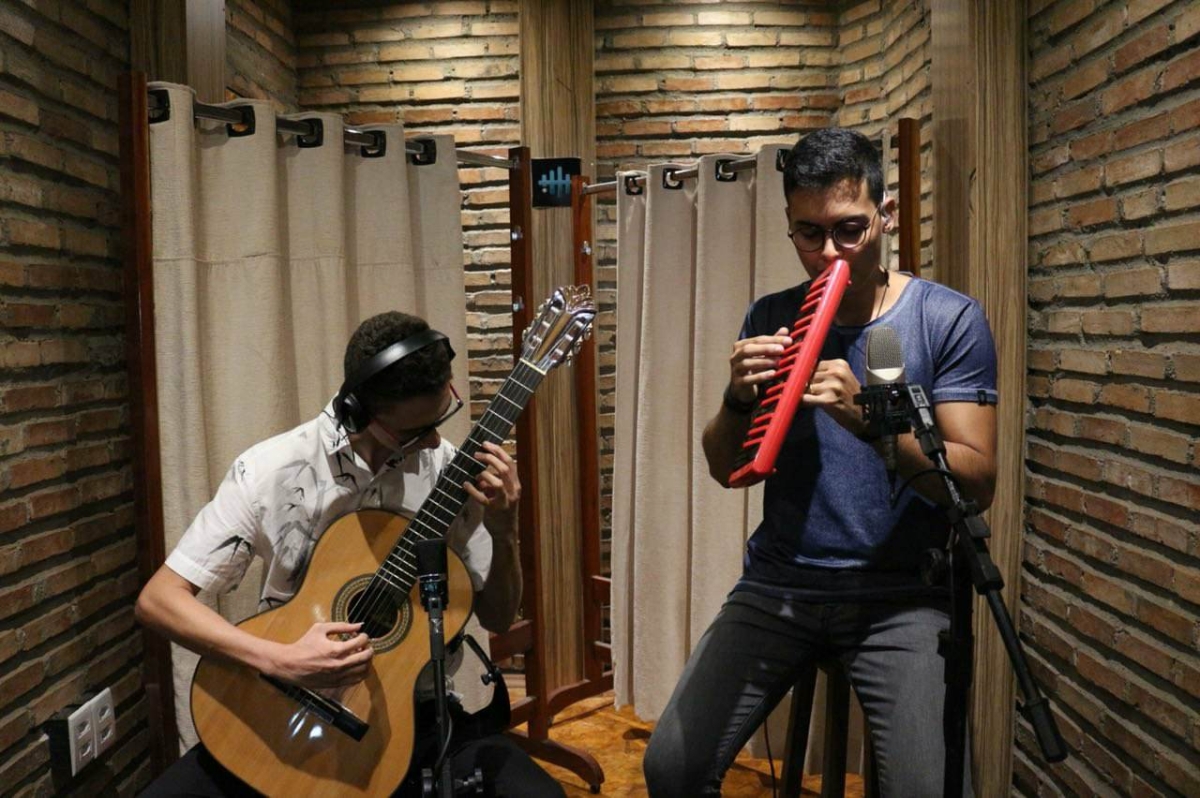 Duo Ítalo Neno e Rafael Freitas próxima atração do Quinta Instrumental (Foto: Laressa Abreu)