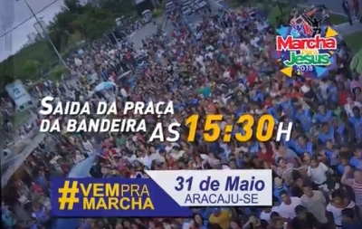 Marcha para Jesus acontece em Aracaju (Imagem: Divulgação)
