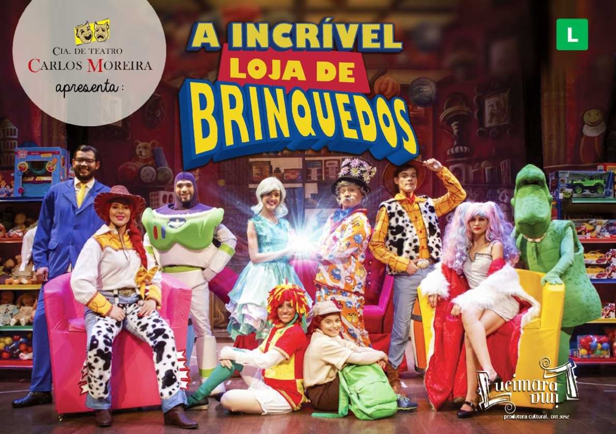 Cia de teatro Carlos Moreira traz a Aracaju: "A Incrível Loja de Brinquedos" (Imagem: Divulgação)