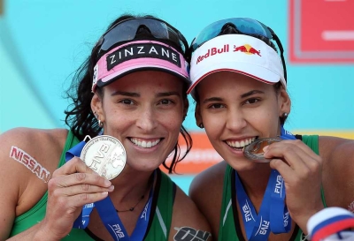 Duda e Ágatha ficam com a prata em etapa mundial de Moscou (Foto: FIVB)