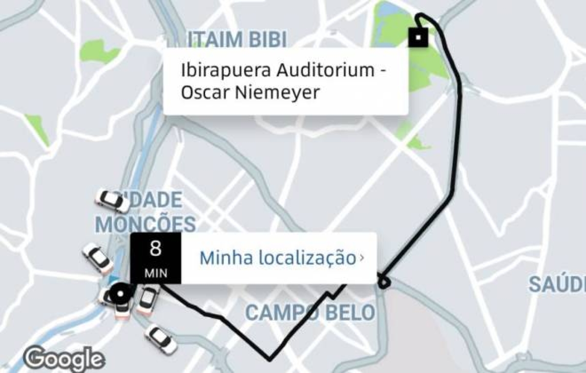 Uber quer mostrar o destino final da viagem para o motorista antecipadamente 
(Foto: Olhar Digital)