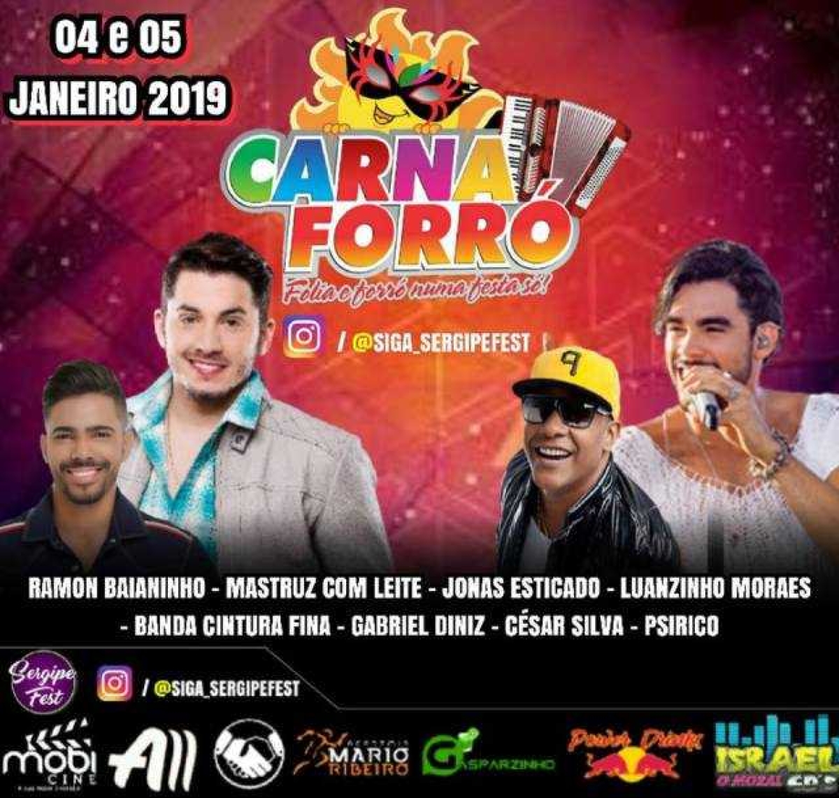 CarnaForró 2018 em Nossa Senhora da Glória (Imagem: Divulgação)
