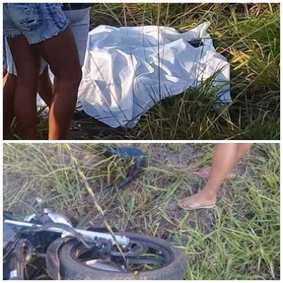 Jovem morre após sofrer acidente de moto em rodovia do sertão (Foto: Via Pingou Notícias)