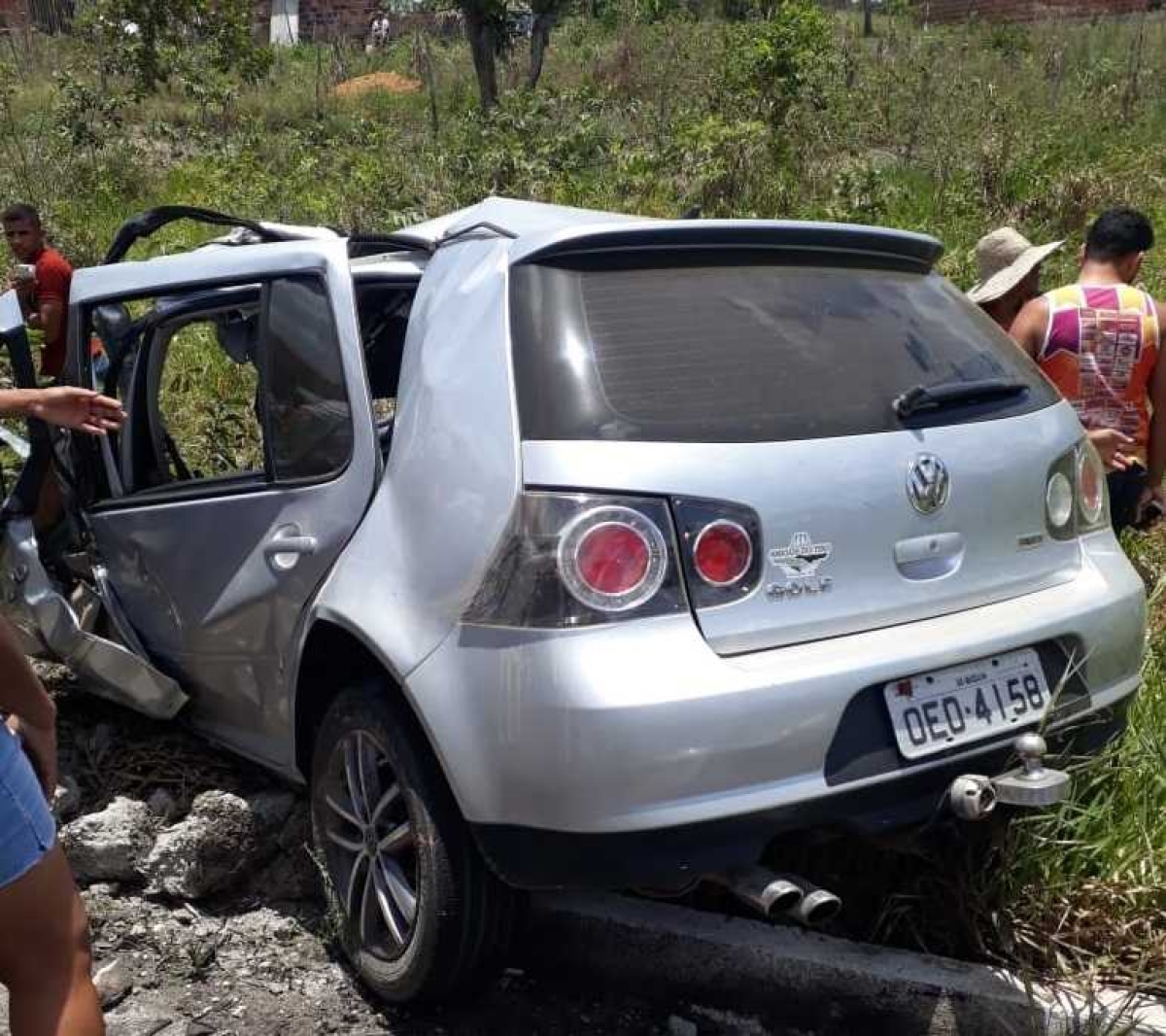 O acidente aconteceu na manhã de ontem (Foto: WhatsApp/ Grupo Sergipe Notícias/ Via Portal Infonet)