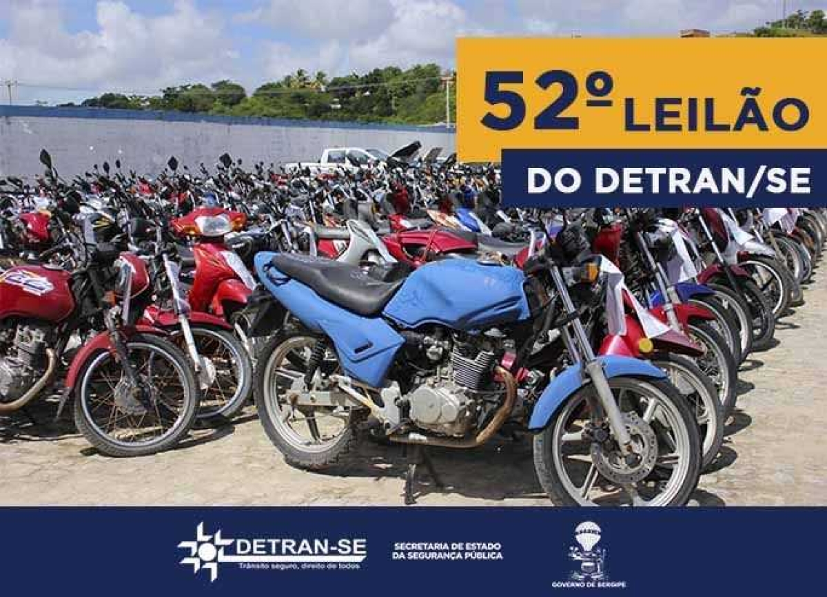 Detran/Sergipe realiza o maior leilão de veículos de 2018 em novembro (Foto: Divulgação/ Detran/SE)