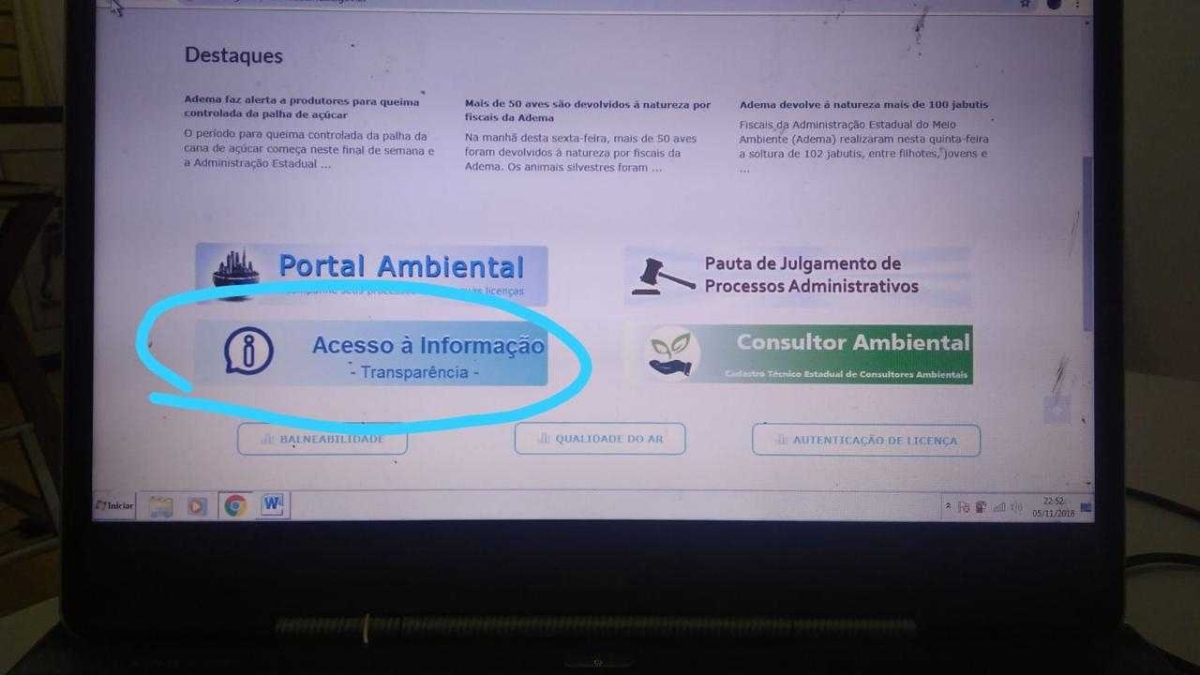 Para festejar 40 anos, Adema lança em seu site o Portal da Transparência (Imagem: Assessoria Adema/SE)