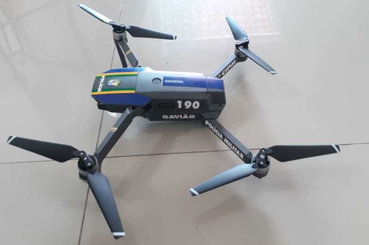 Polícia Militar começa a utilizar drone na prevenção e combate a crimes em Sergipe (Foto: SSP/SE)