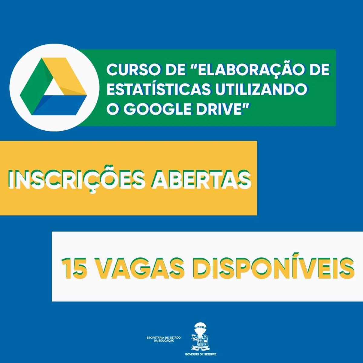 Secretaria de Educação abre inscrições para o curso "Elaboração de Estatísticas Utilizando o Google Drive" (Foto: Divulgação)