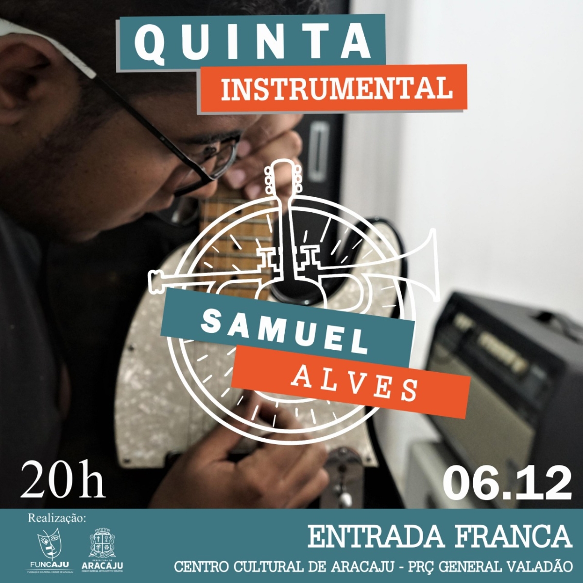 Samuel Alves é a atração do Quinta Instrumental desta semana (Imagem: Divulgação/ Funcaju)