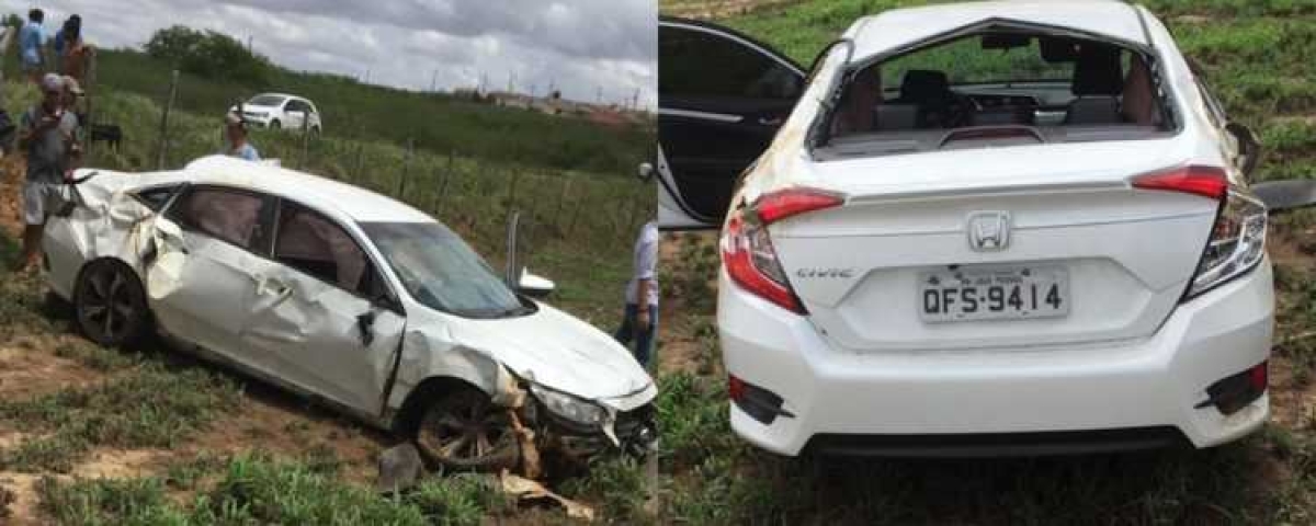 Advogado de Rogério Carvalho sofre acidente no Sertão (Fotos: Sou de Sergipe)