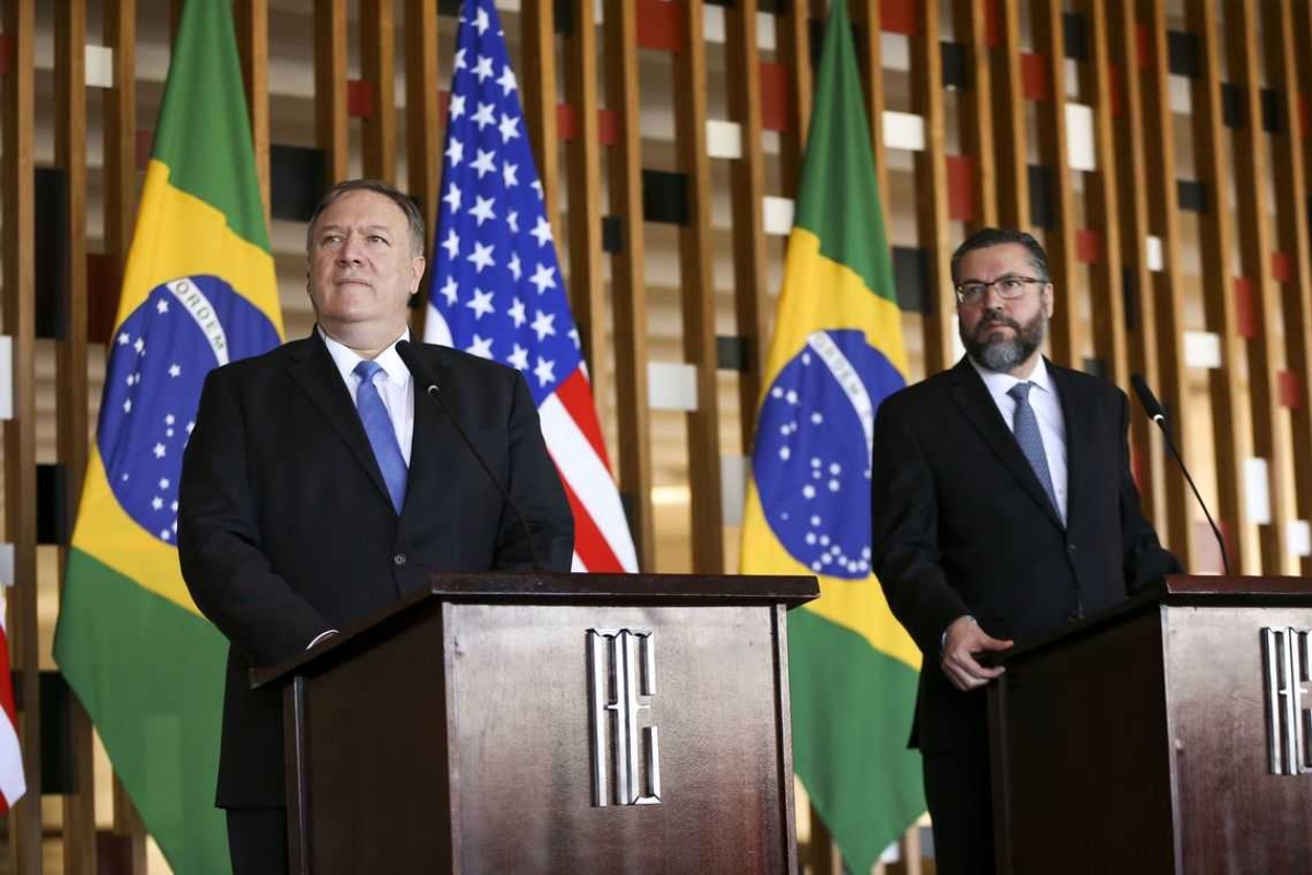 Mike Pompeo diz que EUA e Brasil querem retomada da democracia na Venezuela (Foto: Marcelo Camargo/ Agência Brasil)