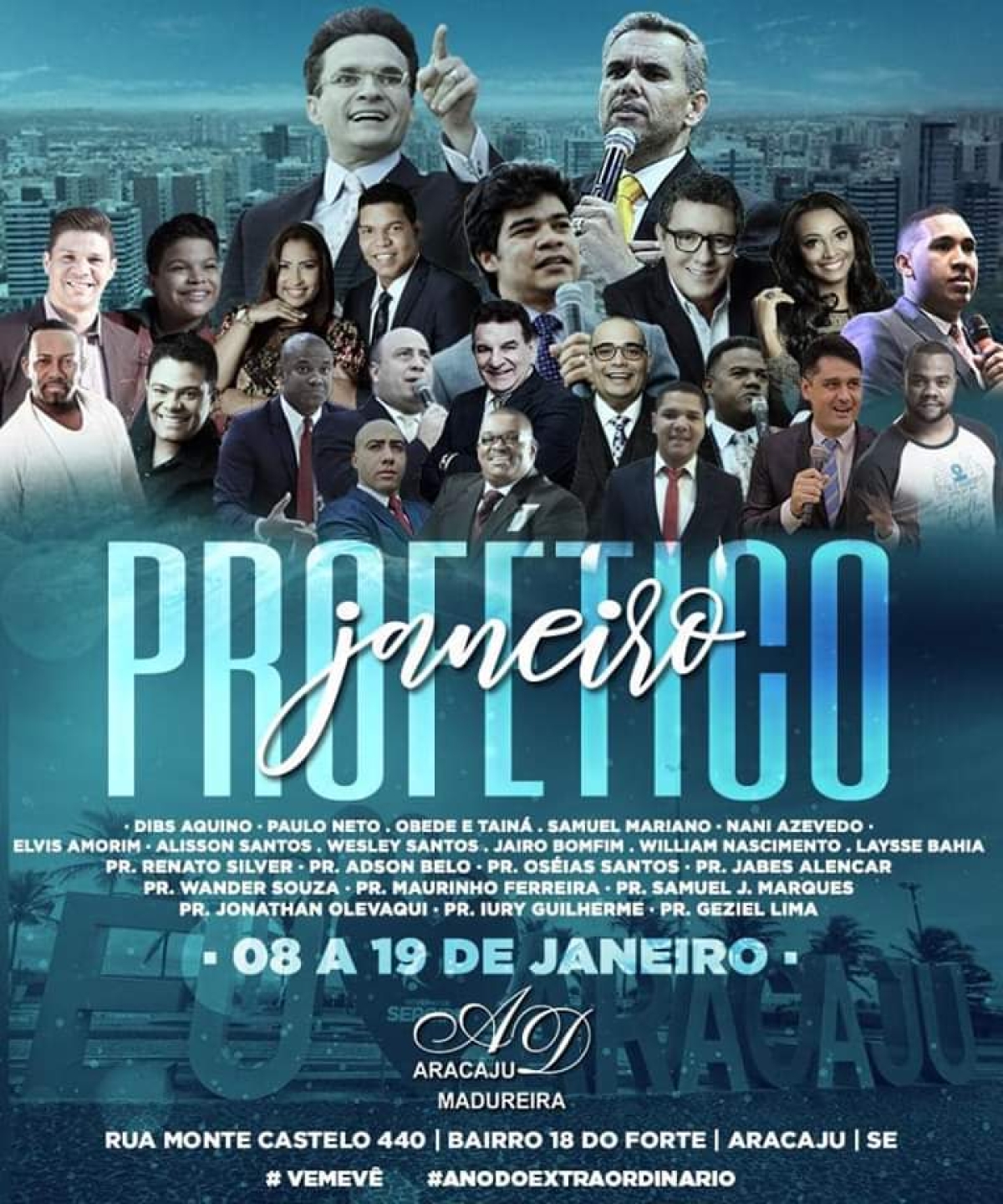 Assembleia de Deus Madureira de Aracaju realiza primeiro Janeiro Profético (Foto: Assessoria AD Aracaju)