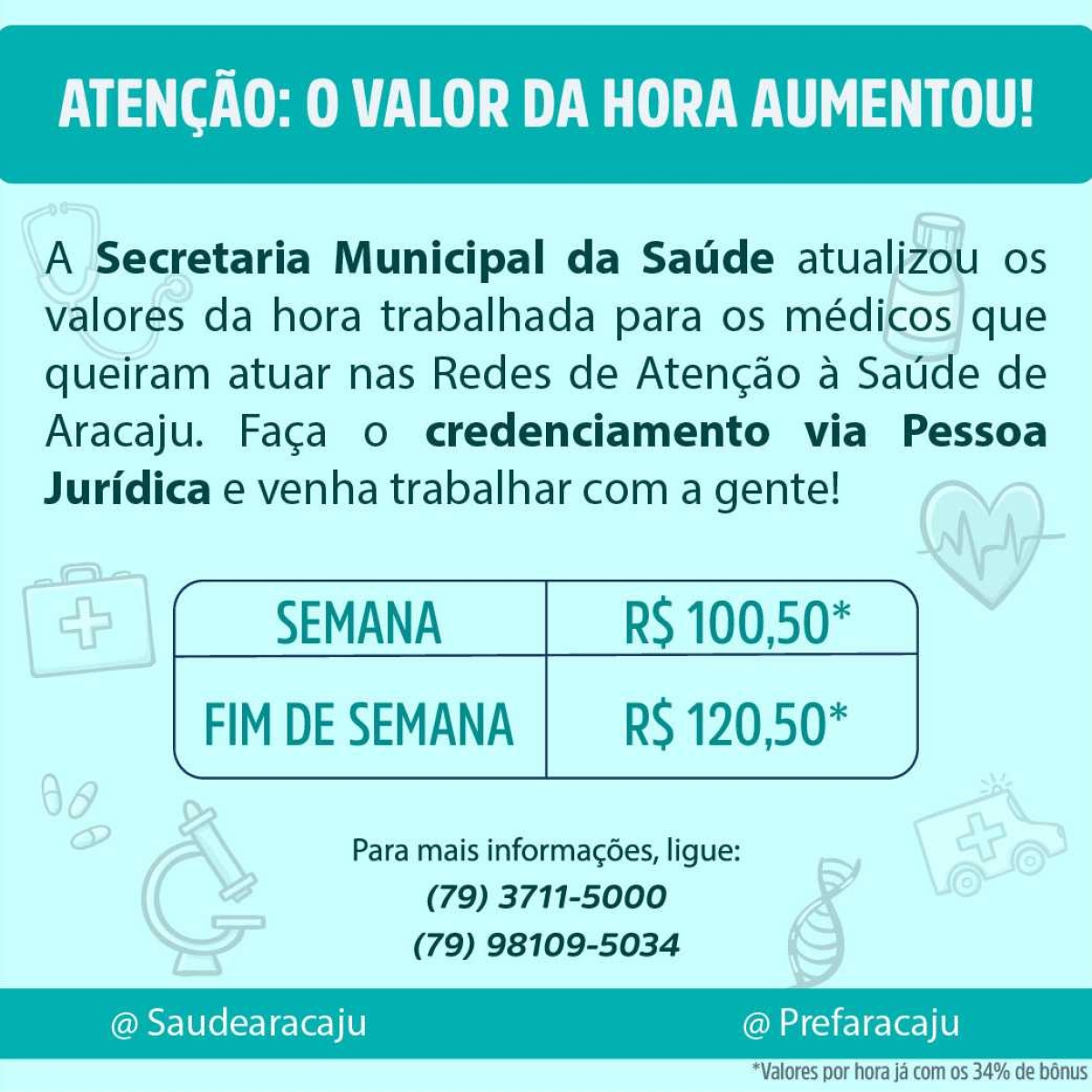 Saúde promove publicação de novo edital com adequações para credenciamento por pessoa jurídica (Imagem: Divulgação/ SMS/Aracaju)
