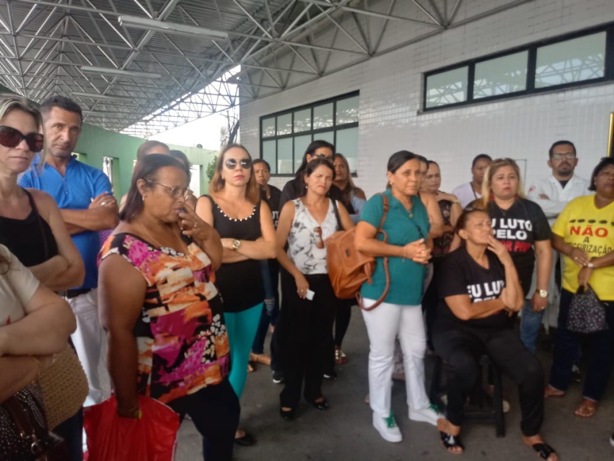 Servidores da Saúde se reuniram em assembleia no Nestor Piva (Foto: Seese)