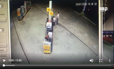 Polícia Civil prende assaltante de combustíveis (Imagem: Reprodução de vídeo/ SSP/SE)