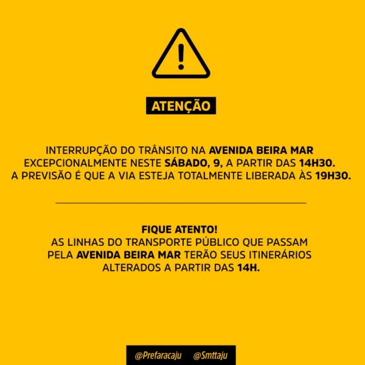 Devido à realização de bloco, trânsito na avenida Beira Mar será alterado na tarde do dia 9/2 (Imagem: Secom PMA)