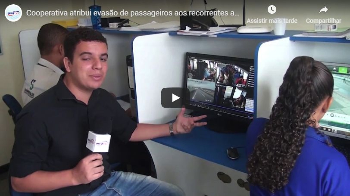 Cooperativa atribui evasão de passageiros aos recorrentes assaltos  (Imagem: Reprodução de vídeo/ YouTube/ Portal Infonet)