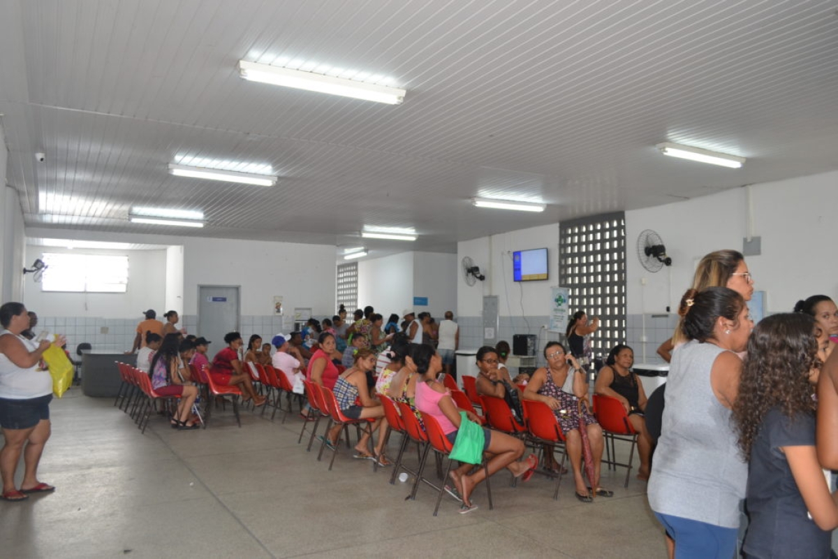Por volta das 10h da manhã, o atendimento seguia normalmente (Foto: Portal Infonet)