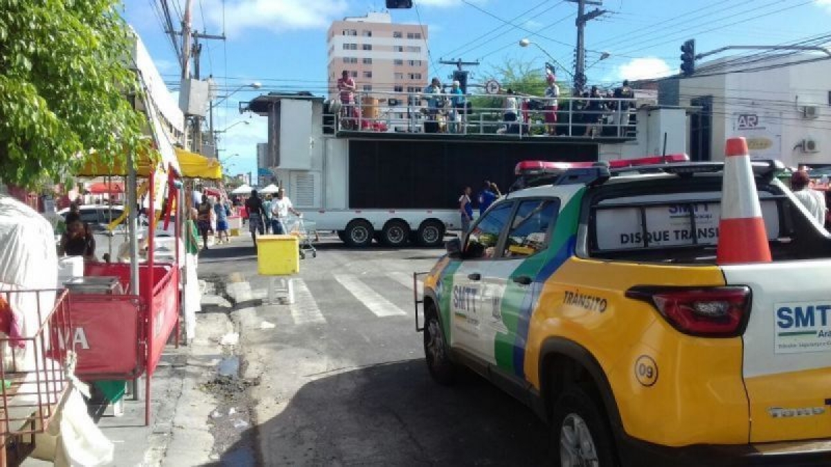 Fechamento e liberação de vias durante Rasgadinho 2019 ocorrerão de forma dinâmica (Foto: SMTT/Aracaju)