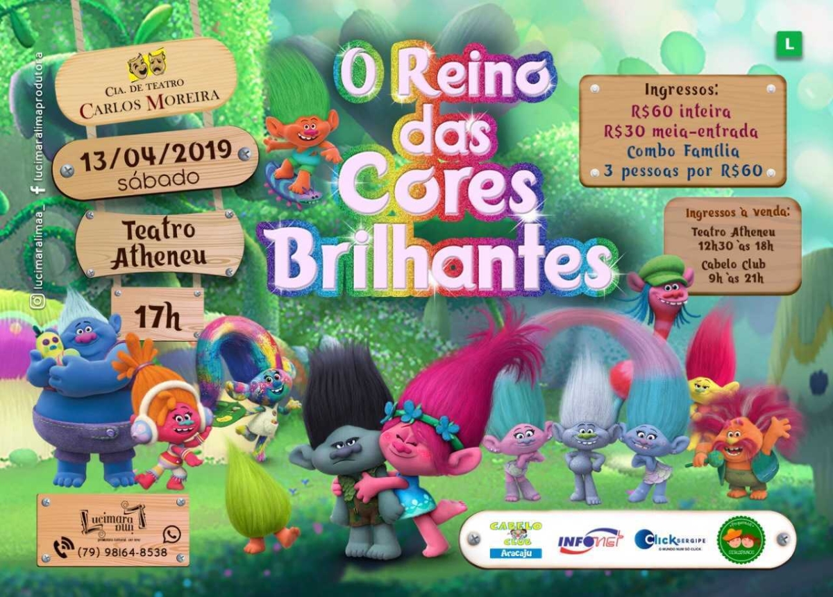 Espetáculo "O Reino das Cores Brilhantes" (Imagem: Divulgação)