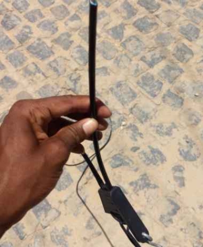 Operadora de internet tem cabo de fibra óptica cortado por vândalos (Foto: Via Pingou Notícias)