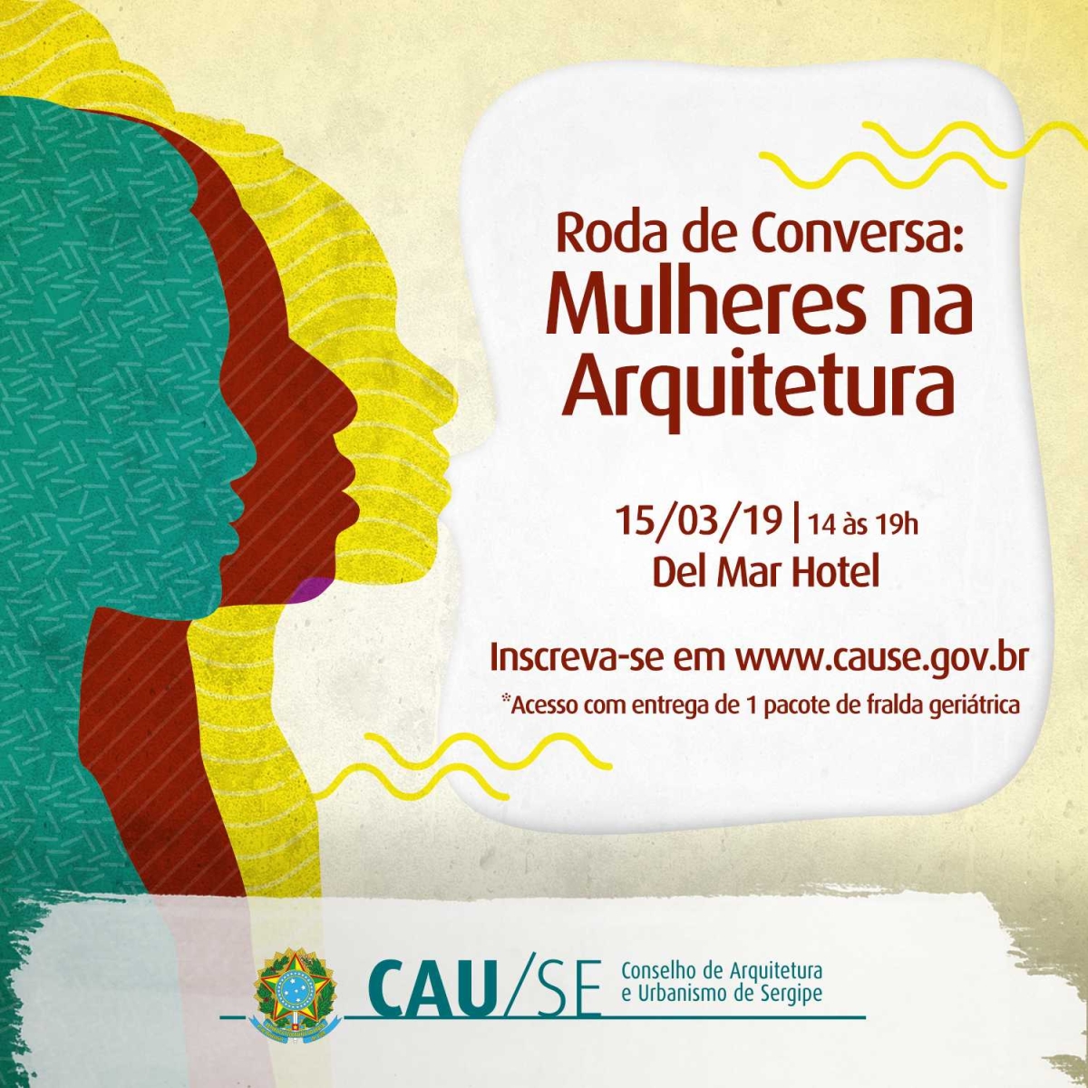 CAU Sergipe realiza Roda de Conversa: Mulheres na Arquitetura e Urbanismo (Imagem: Divulgação/ CAU/SE)