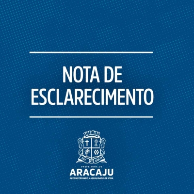 Nota de esclarecimento sobre convênio entre Prefeitura de Aracaju e Ipesaúde (Imagem: PMA)