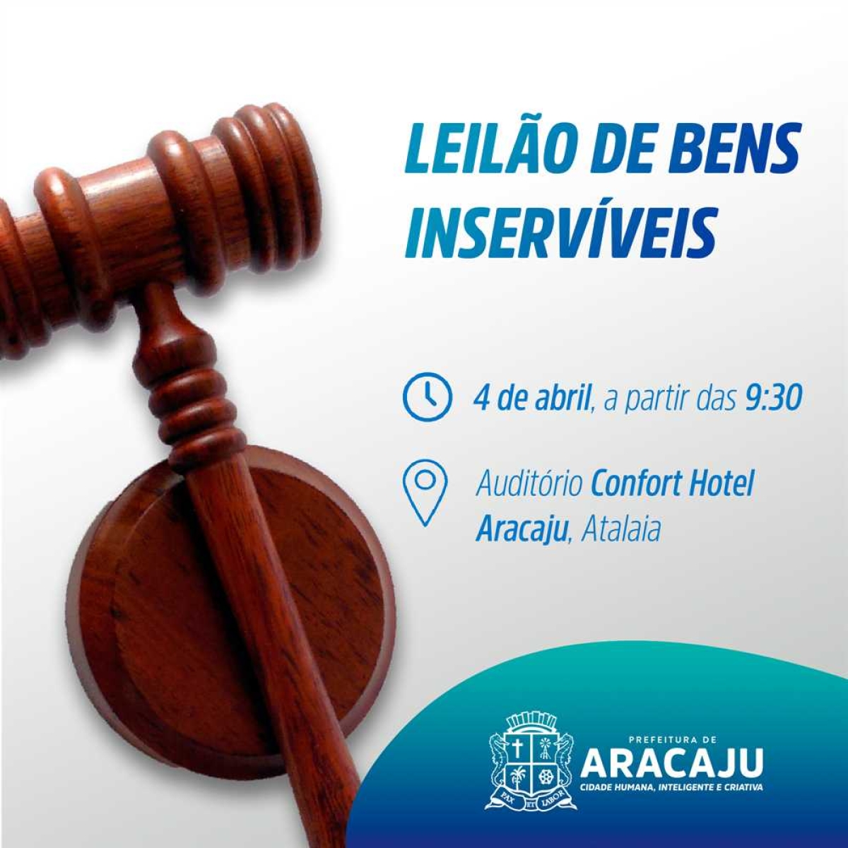 Prefeitura de Aracaju lança Edital de Leilão de veículos e bens inservíveis (Imagem: Divulgação)