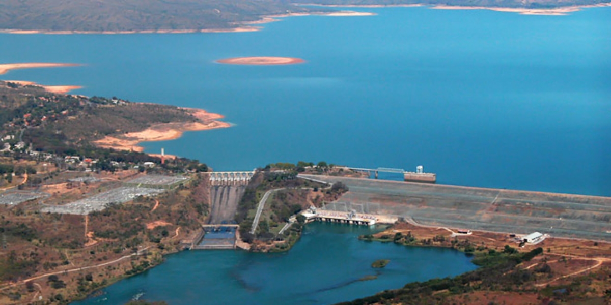 Represa de Três Marias, em Minas Gerais (Foto: Cemaden)