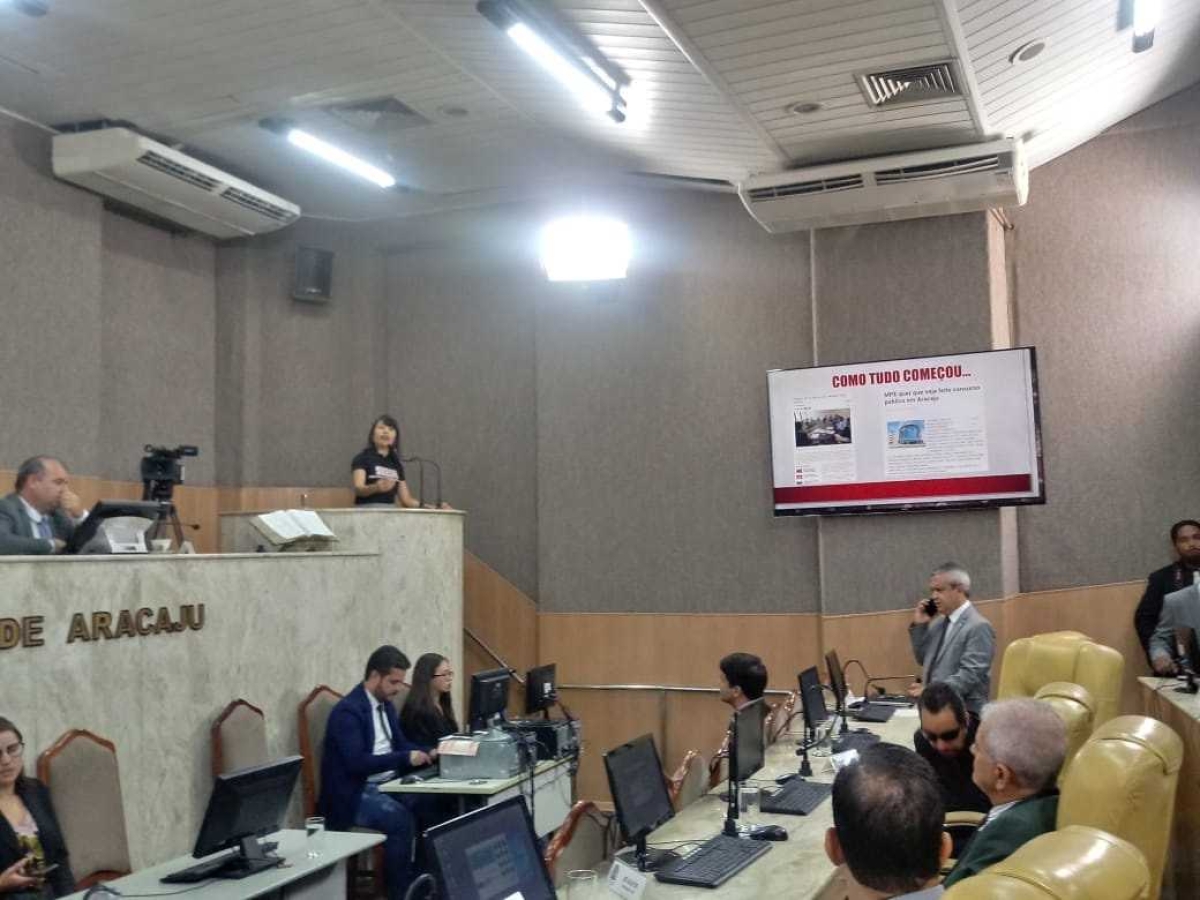 Terceirização para gestão da UPA foi debatida na tribuna livre na Câmara Municipal (Foto: Sindicato dos Enfermeiros de Sergipe)