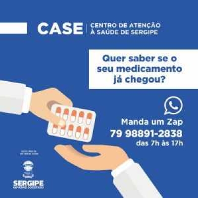 Case disponibiliza WhatsApp para estreitar comunicação com o usuário (Imagem: SES/SE)