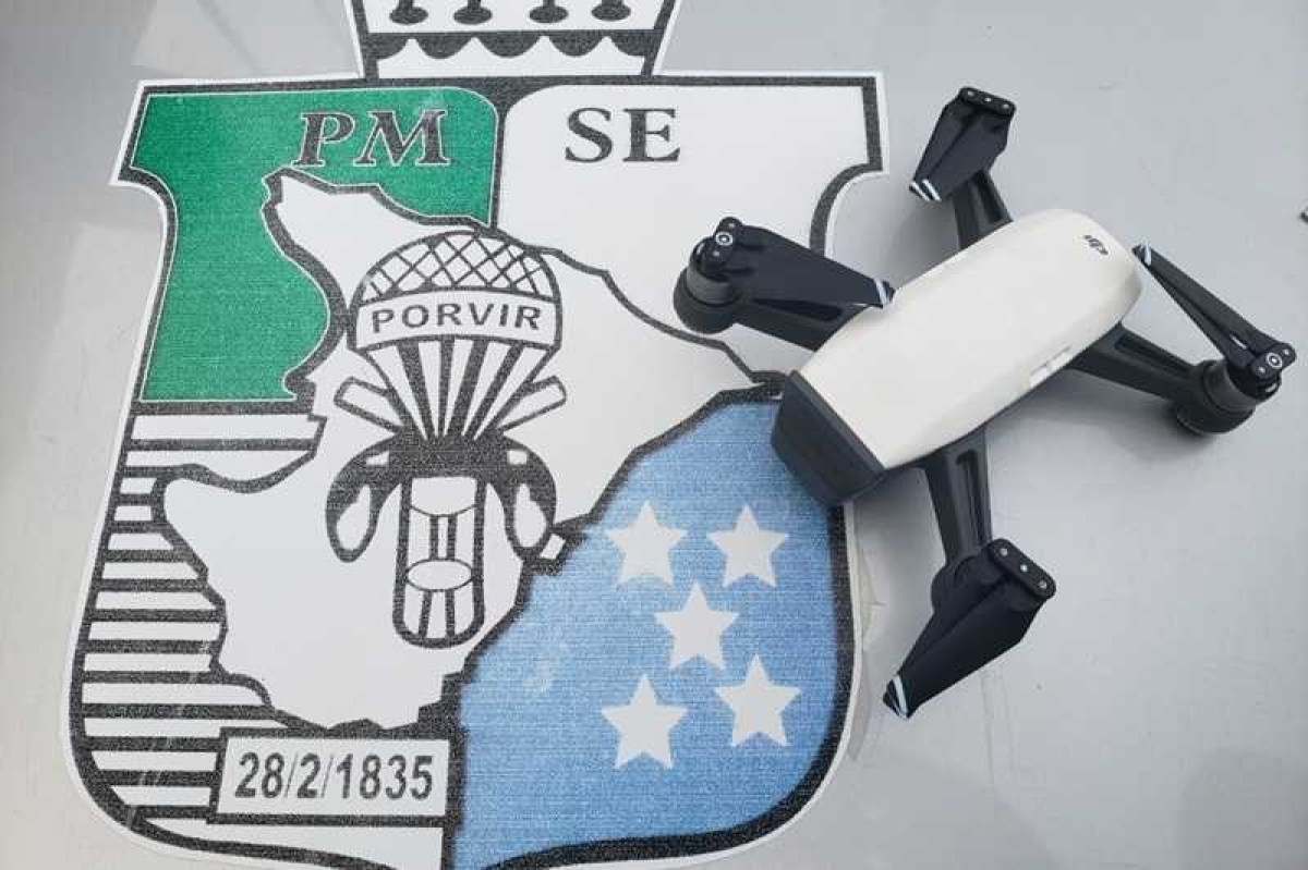 PM autua piloto irregular de drone (Foto: PM/SE)