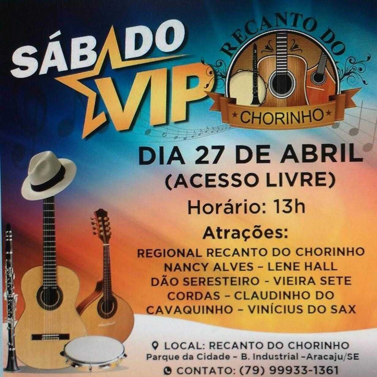 Dia Nacional do Choro é comemorado no Recanto do Chorinho (Imagem: Divulgação)