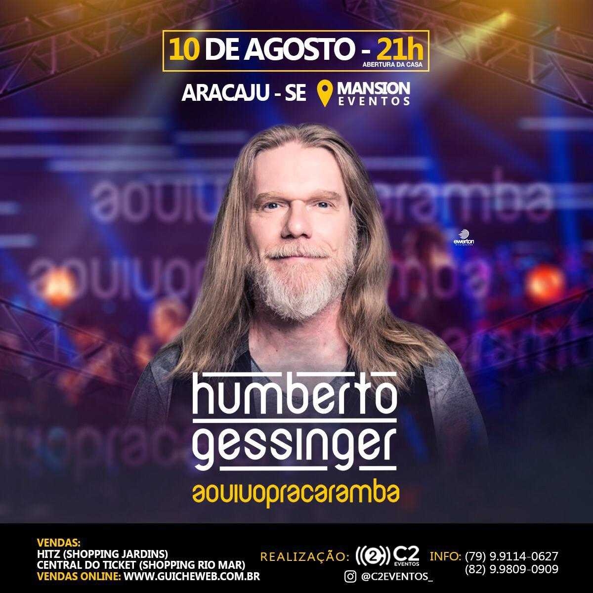 Show de Humberto Gessinger é adiado e acontecerá no dia 10 de agosto (Imagem: Divulgação)