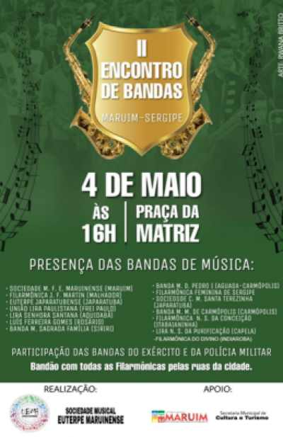 Maruim sediará encontro de bandas filarmônicas (Imagem: Divulgação)