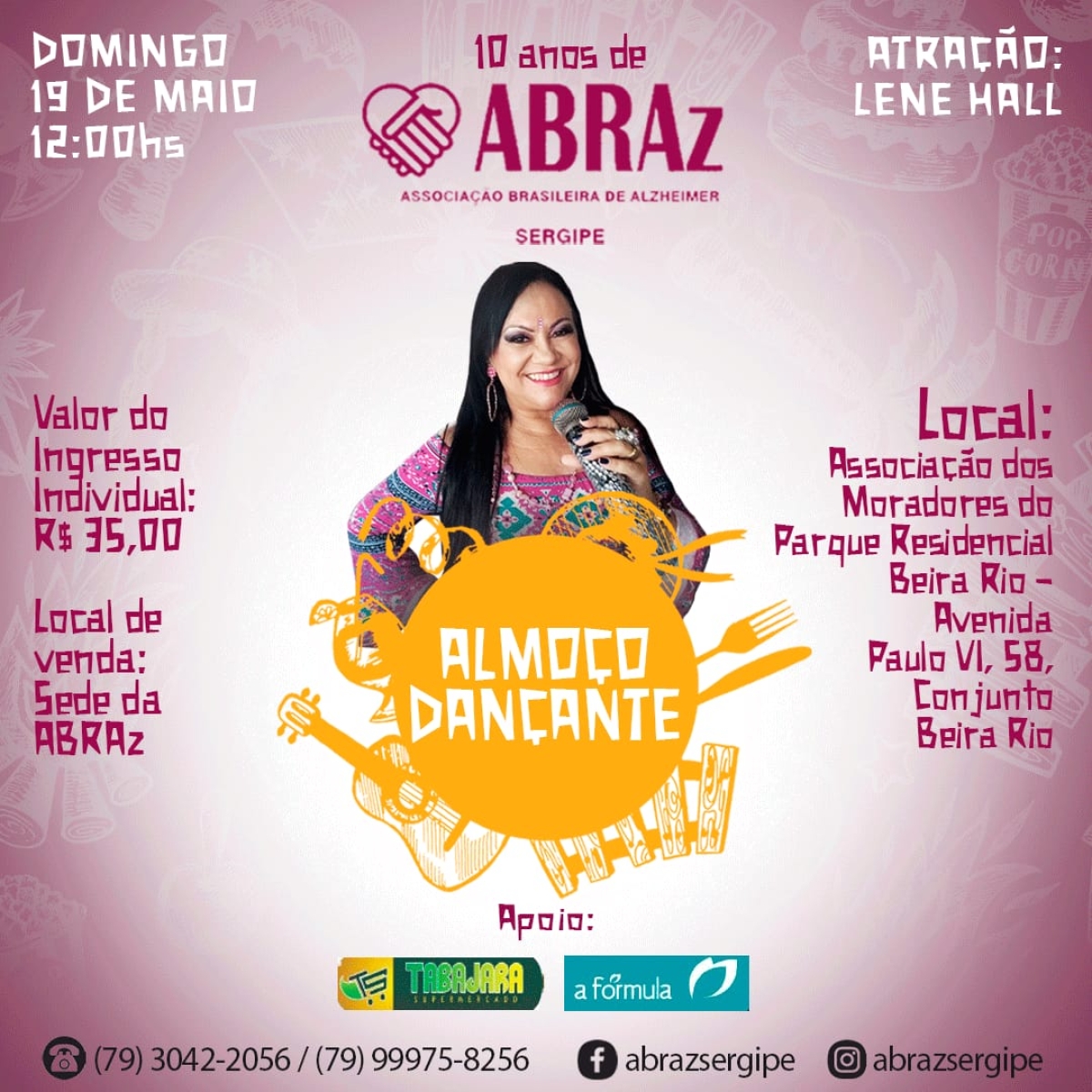 ABRAz Sergipe comemora 10 anos de fundação com almoço dançante (Imagem: Divulgação)