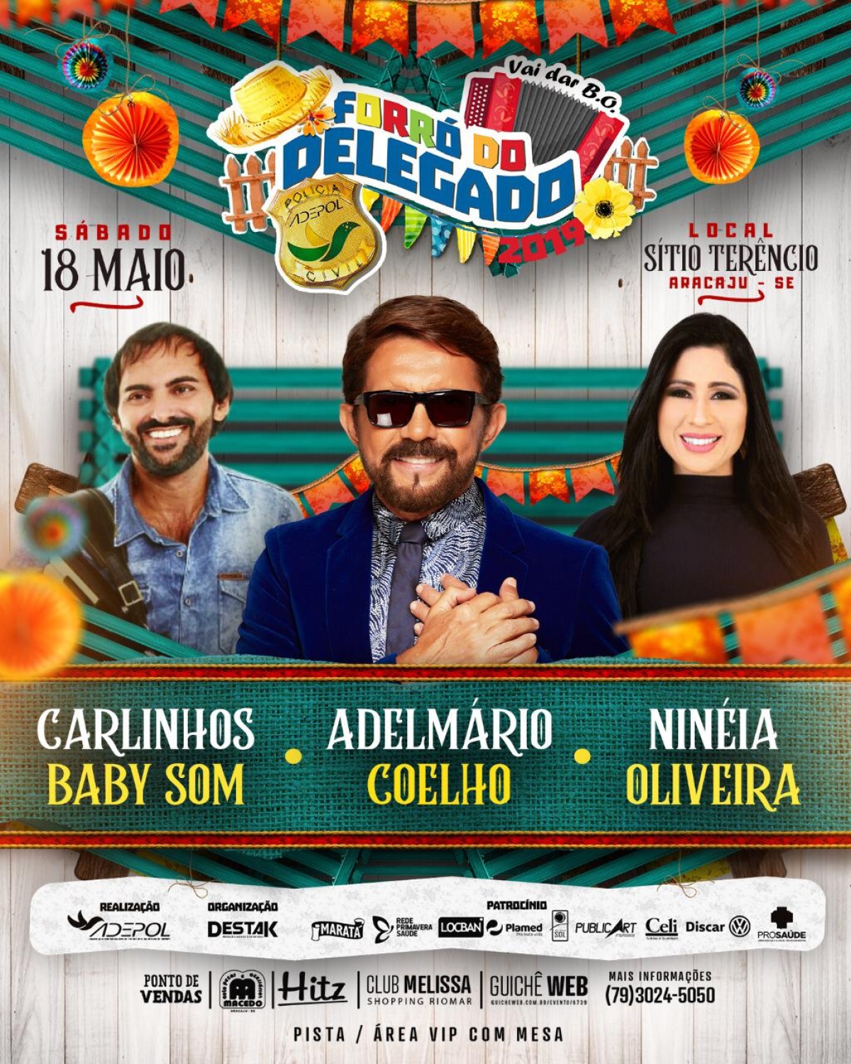 Vem aí o Forró Do Delegado 2019! (Imagem: Divulgação)