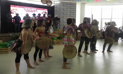 Grupos culturais participaram do lançamento do Encontro Nordestino de Cultura 2019 (Foto: Portal Infonet)