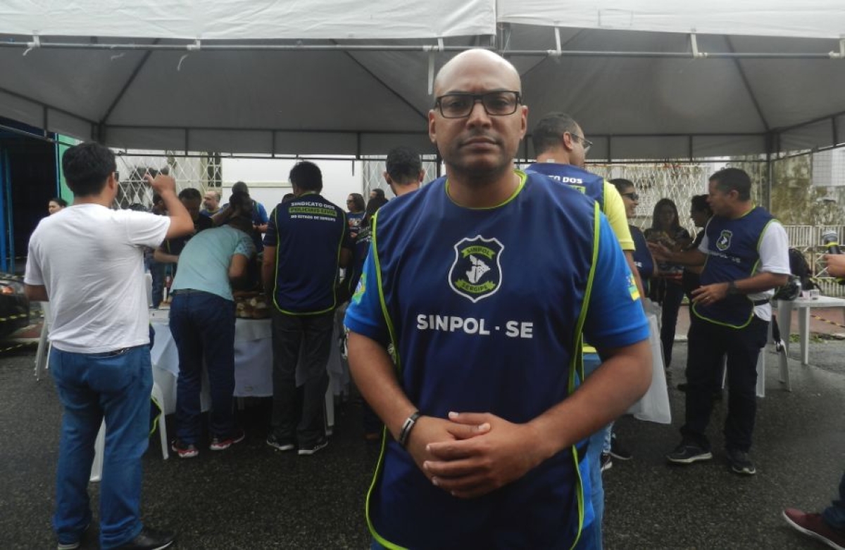 Adriano Bandeira diz que Sinpol tenta negociação com o Governo, mas nenhuma reunião foi marcada (Foto: Arquivo Portal Infonet)